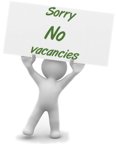 Sorry, No Vacancies